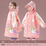 Kids Waterproof Cartoon Raincoat | Dinosaur & Unicorn