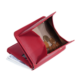 Fashionable Mini Women Wallet Name Engraving High-Quality Card Holder Simple Short Female Coin Purse Small Ladies Purse