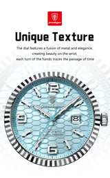 POEDAGAR 839 Men's Luxury Quartz Watch | Luminous & Waterproof