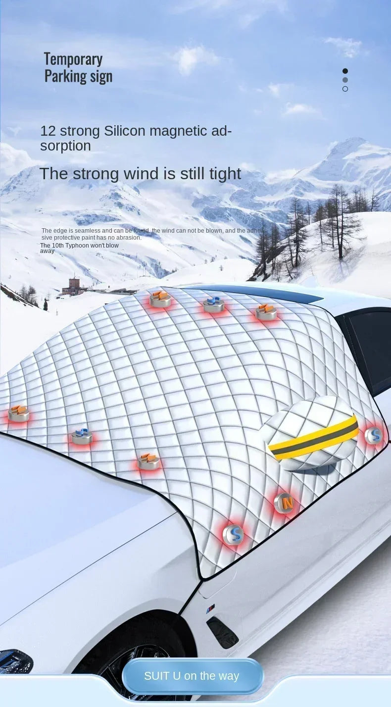 Universal Half Car Cover – Snow, Frost & Sun Shield