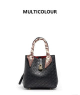 CH Fashion Brand Women's Handbag Large Capacity Casual Diagonal letter Silver Fox Is PU Leather Shoulder Bag