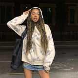 Men’s Y2K Star Print Relaxed Hoodie