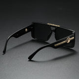 Classic Retro Square Frame Sunglasses for Men