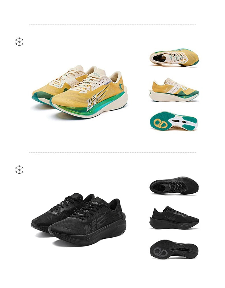 QIAODAN Feiying PB4.0 Full Palm Carbon Plate Running Shoes Men's 2026 Shock Breathable Marathon Sports Sneakers BM23240299