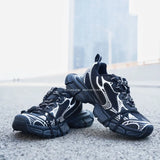 Thick Soled Shoes for Men and Women Size36-45 Paris 3Xl Dad Shoes Height Increasing Breathable Chunky Shoes Casual Sports Shoes