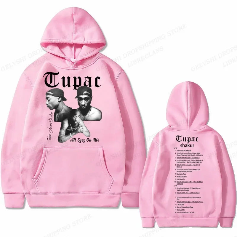 Tupac 2Pac Graphic Fleece Hoodie for Men