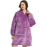 Oversized Fleece Hoodie Blanket
