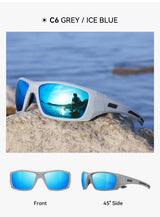 KDEAM New Polarized Fishing Sunglasses TR90 Frame Comfortable Anti slip Design Outdoor Fashion Sports Glasses Men Women Goggles