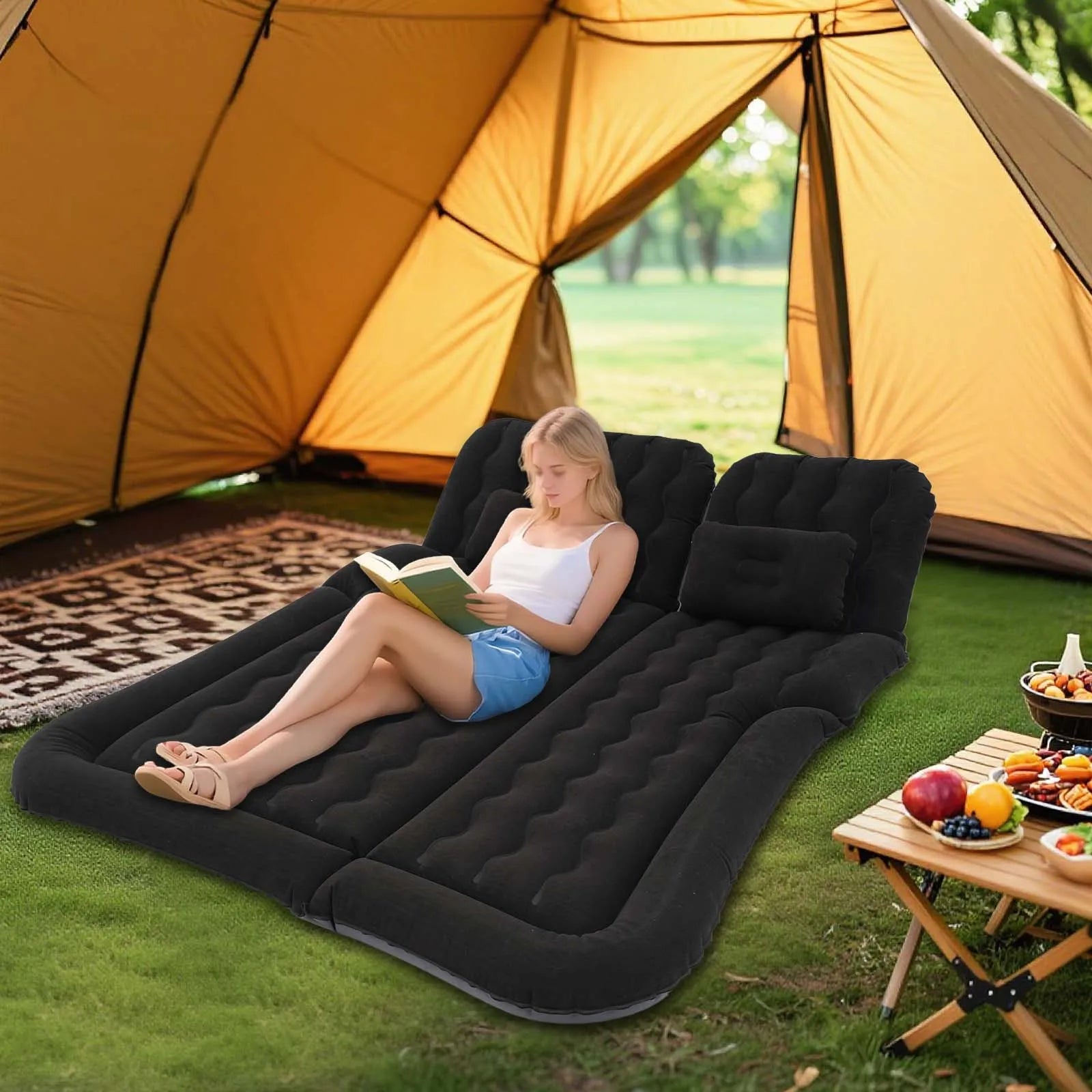 SUV Inflatable Air Mattress – Comfort Camping & Road Trip Bed