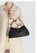 Women's genuine leather handbag fashionable retro designer luxury bag high-quality cowhide large capacity casual shopping bag