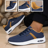 2026 New Walking Sports Shoes Leather Waterproof Casual Sports Shoes Non-slip Shock Absorption Running Shoes Men's Tennis Shoes