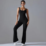 Sexy Back V Jumpsuit Gym Set Women Training Yoga Suit Sportswear Women Sports Jumpsuit Fitness Rompers Stretch Workout Bodysuits