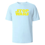 Stop Wars Graphic Cotton T-Shirt