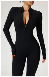 High-Performance Long Sleeve Yoga Jumpsuit