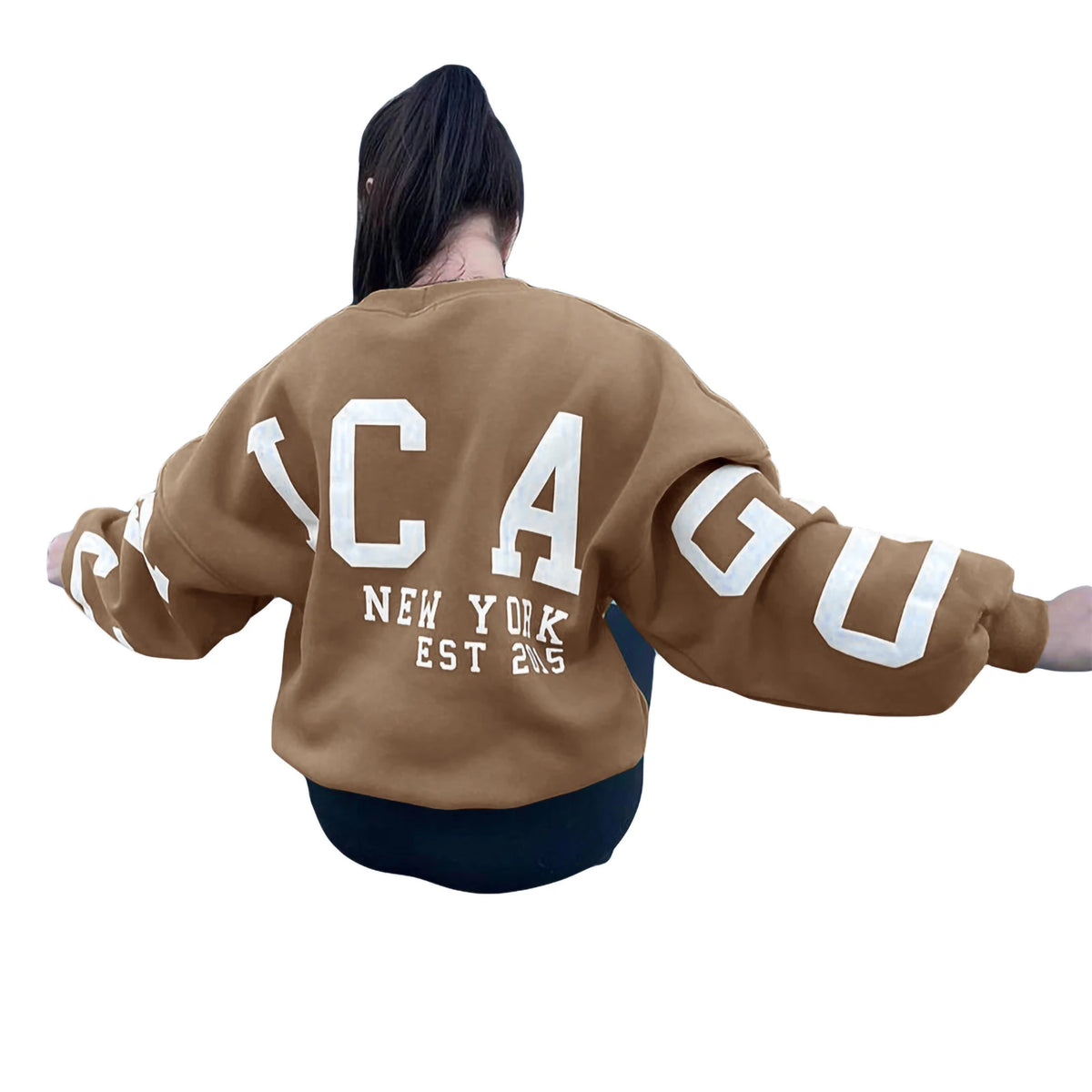 Women's Y2K Letter Print Relaxed Sweatshirt
