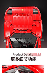 4026PCS Technical LOX Edition F40  Assembly MOC 140629 Building Block Car Supercar Model Adult High Difficulty Racing Toys