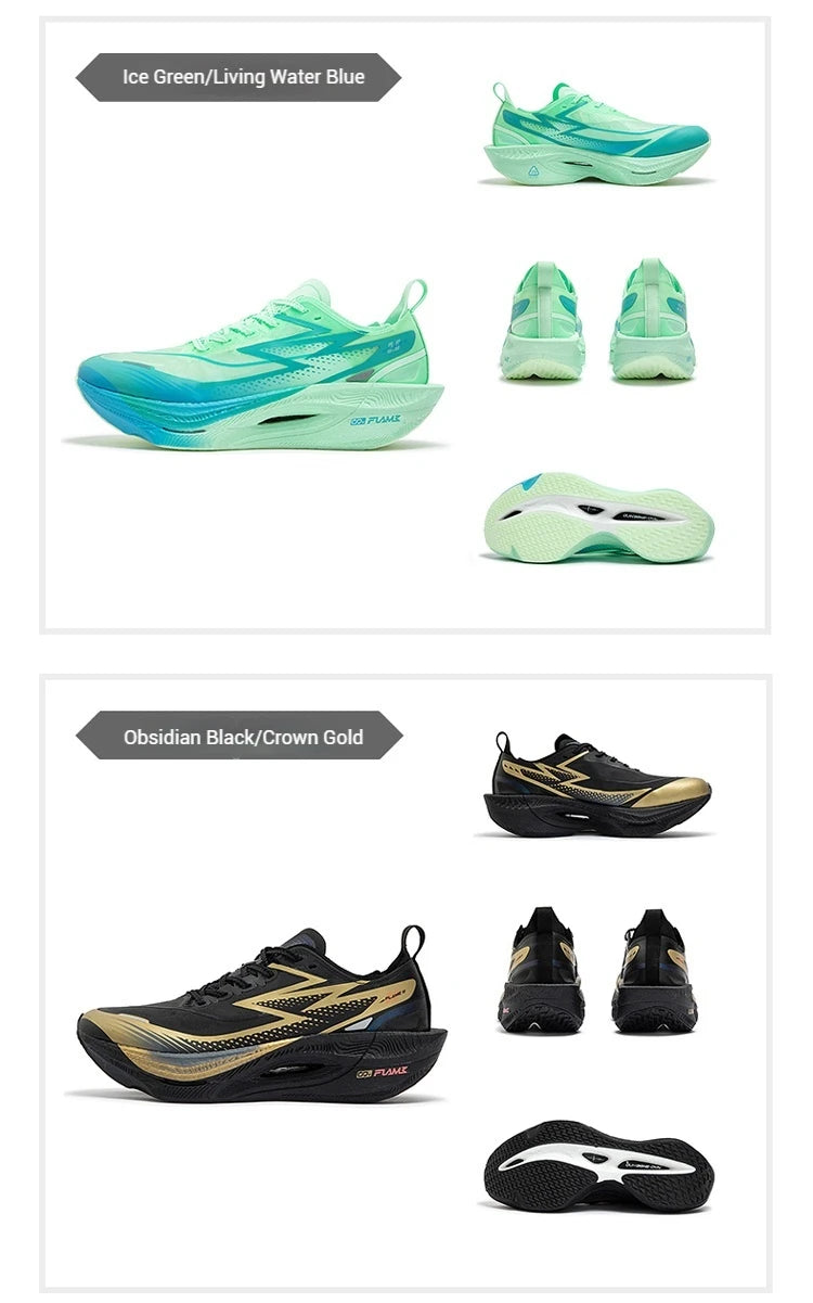 361 Degrees Flame 3.5 Men Running Shoes Carbon Plate Racing Marathon Professional Cushioning Anti-slip Male Sneaker 672512215F