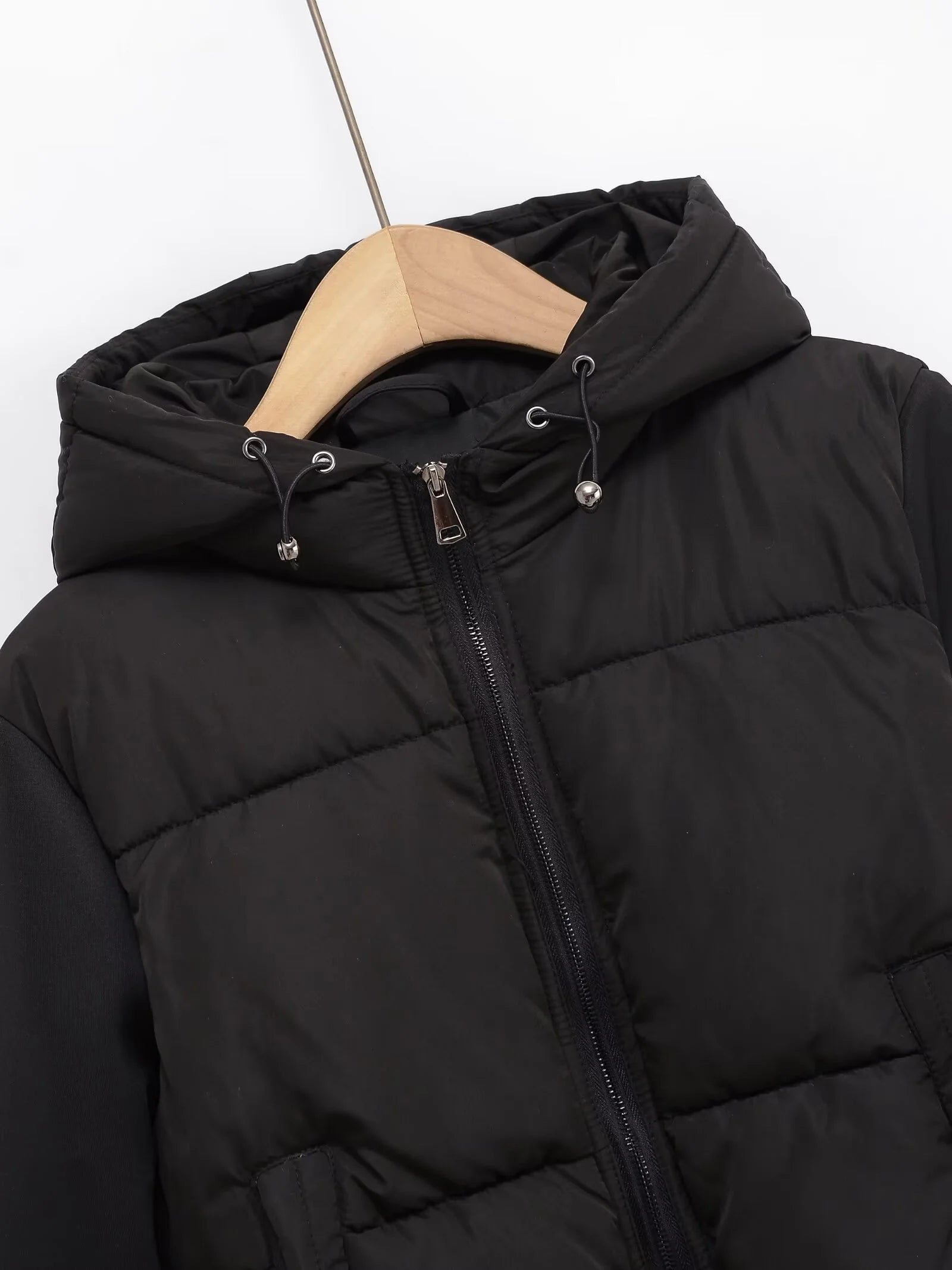 Women’s Autumn Slim-Fit Hooded Cotton Parka