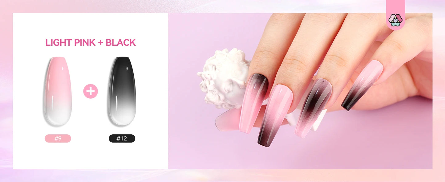 Saviland 12-Color Airbrush Gel Nail Polish Set
