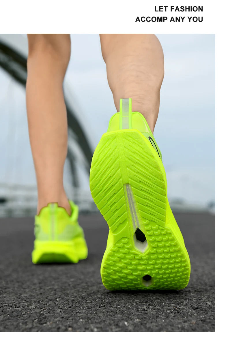Carbon Board Marathon Running Shoes Men Comfortable Athletic Women's Sneakers Breathable Walking Basketball Sneakers Men