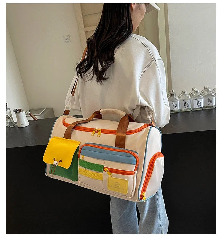 Travel BagDuffel Bag Cosmetics Bag Professional Fitness Bag Yoga Swimming Training Backpack Suitable for Men and Women