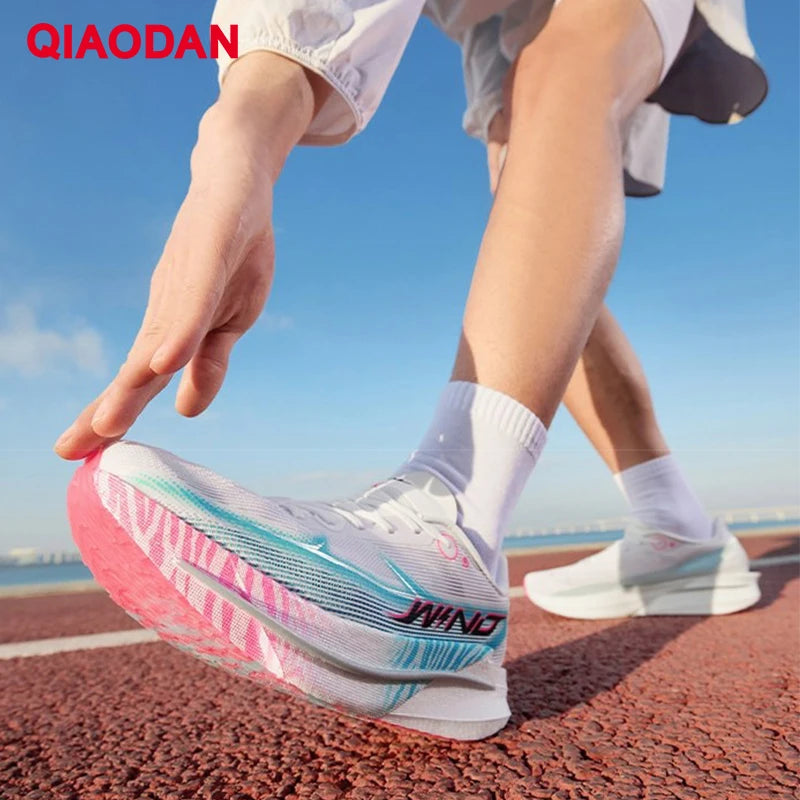 QIAODAN Man Trail Running Shoes 2026 WIND 4 Men's GYM Jogging Sport Shoes Mesh Breathable Athletic Running Sneakers QDB023262298