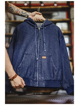 Maden J130 Heavyweight Canvas Hooded Jacket for Men