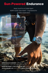 TRITON Men's Solar Dive Watch with Ceramic Bezel