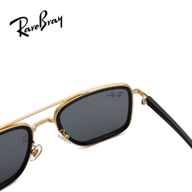 Oversized Square Sunglasses | Luxury Alloy Frame UV400