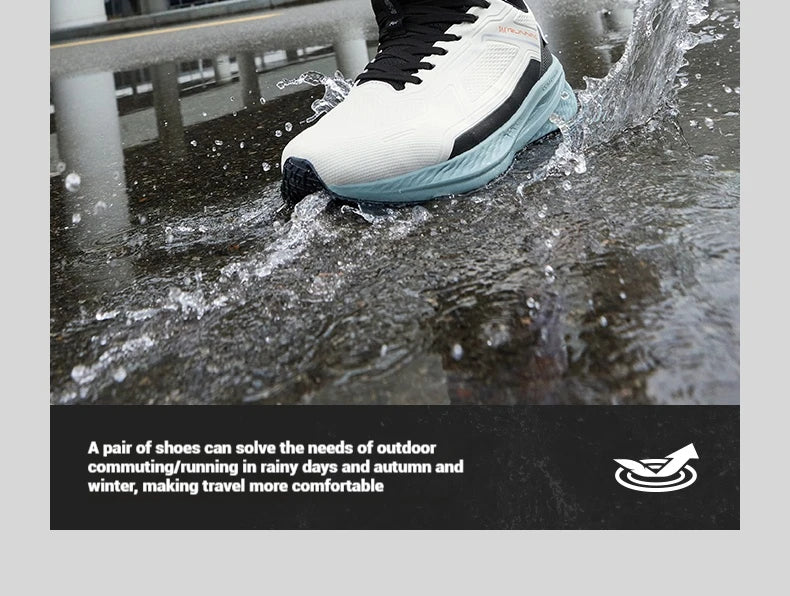 361 Degrees Wingblade Rainblock Men Running Shoes Splash Proof Anti-Slip Water Repellent Grippy Stable Male Sneakers 672532231