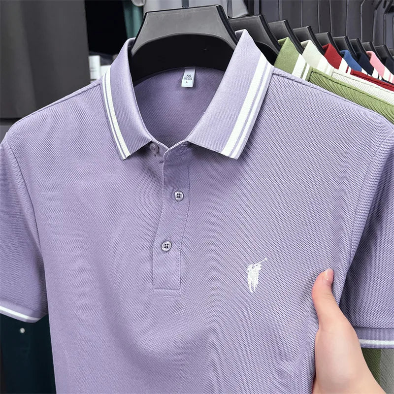 Men's Premium Cotton Polo Shirt | Embroidered Classic Fit