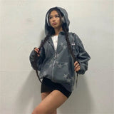 Men’s Y2K Star Print Relaxed Hoodie