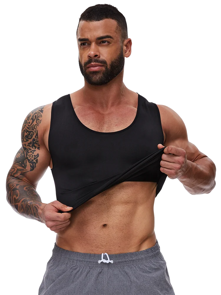Men Body Shaper Slimming Compression Vest Undershirt Sexy Waist Trainer Tank Top Belly Control Workout Weight Loss Shapewear