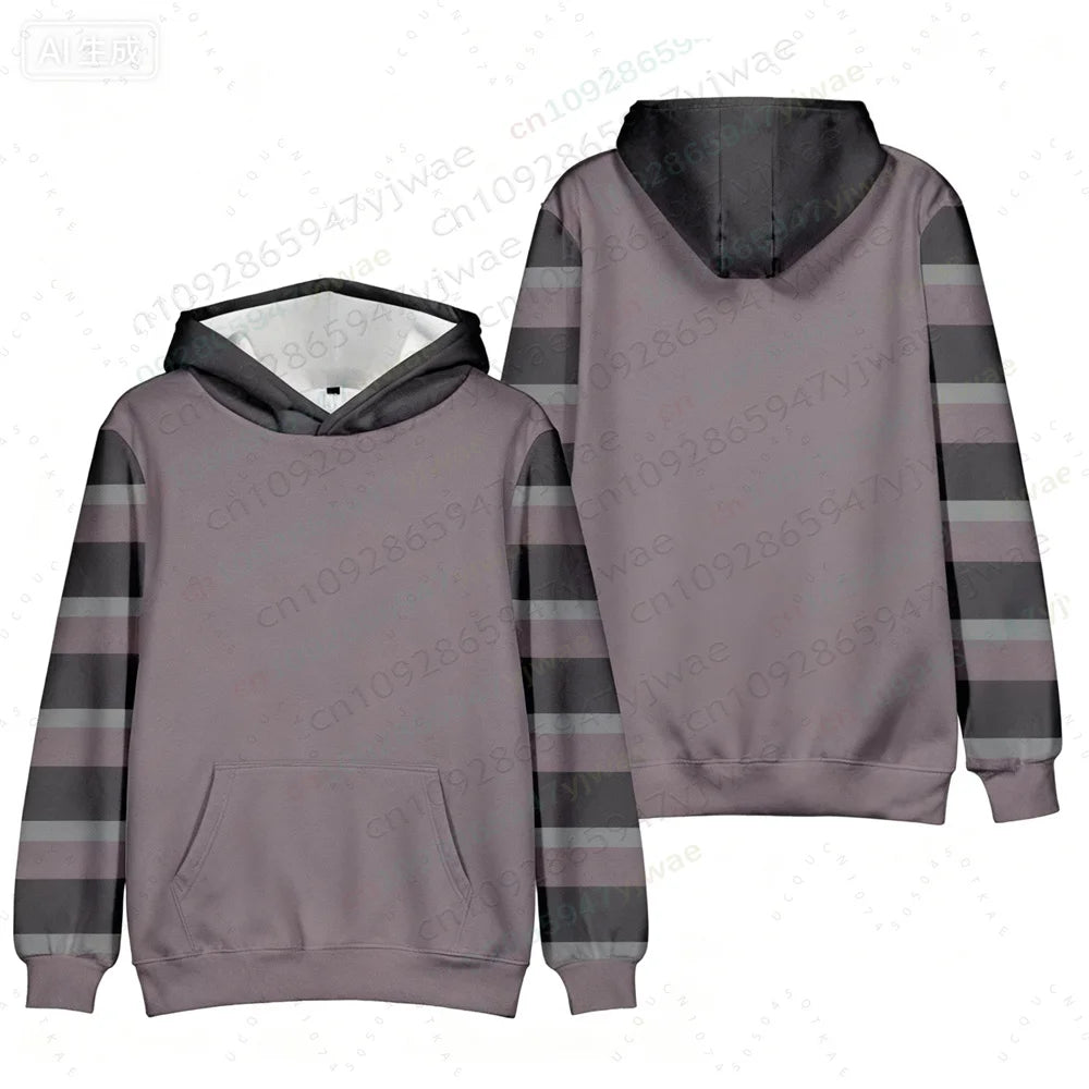 Ticci Toby Creepypasta Cosplay Pullover Hoodie Halloween Costume 3D Animation Sweatshirt Autumn/Winter Men's Women's Hoodies