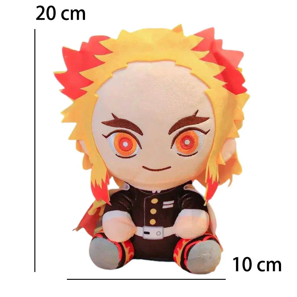20cm Hot Japan Demon Slayer Plush Dolls Lovely Anime Kimetsu No Yaiba Kamado Tanjirou Nezuko Zenitsu Kyoujurou Toys Kids Gifts