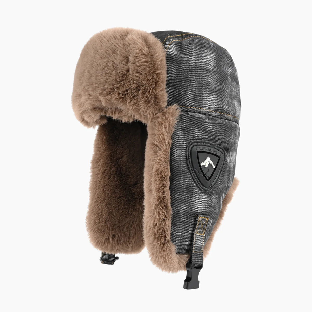 Unisex Winter pilot Thickened Plush Ear-Flap Hat men ski cap winter hat windproof bomber Trendy Patchwork Aviator Trapper cap