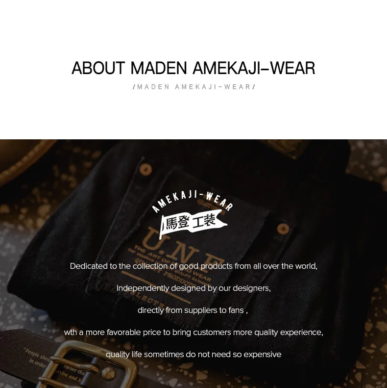 Maden Men's Vintage Black Washed Straight-Leg Denim Jeans