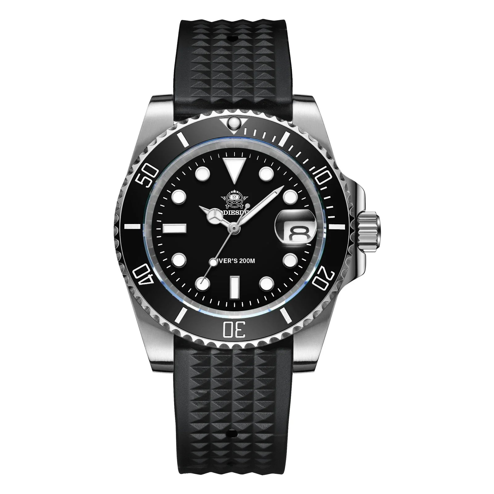 ADDIESDIVE MY-H3-2 Men's Dive Quartz Watch 41mm Fashion Stainless Steel Wristwatch 200M Calendar Display Luminous Watches ForMen
