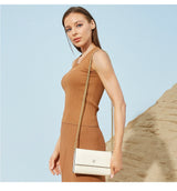 Luxury Letter Print Sequin Crossbody Bag