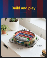 CaDA Camp Nou (Barcelona FC) Stadium Building Block Set / 728 Pieces / Collector's Item for Football Fans & Block Enthusiasts