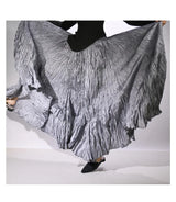 Elegant High-Waist Pleated Maxi Skirt for Women