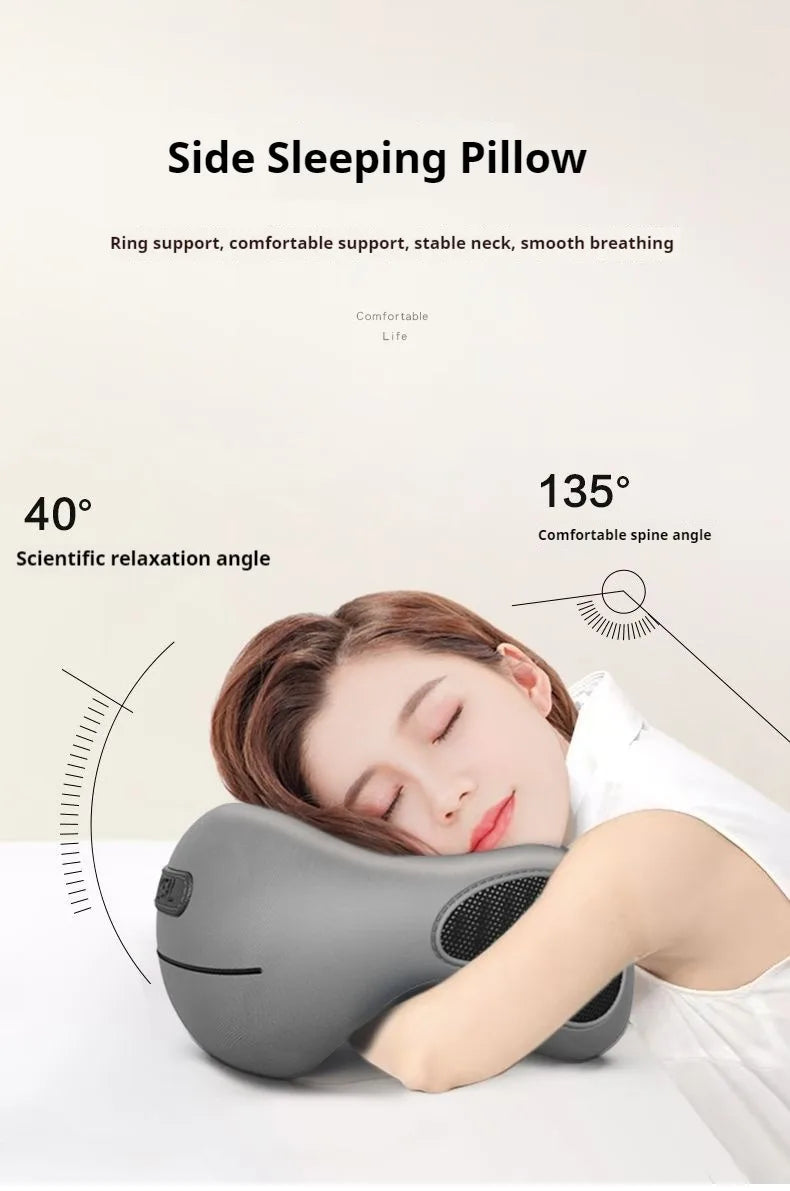 Memory Foam Neck Pillow, Ergonomic U-Shaped Travel Pillow with Washable Cover for Airplane,Car,Office Home-Soft Support
