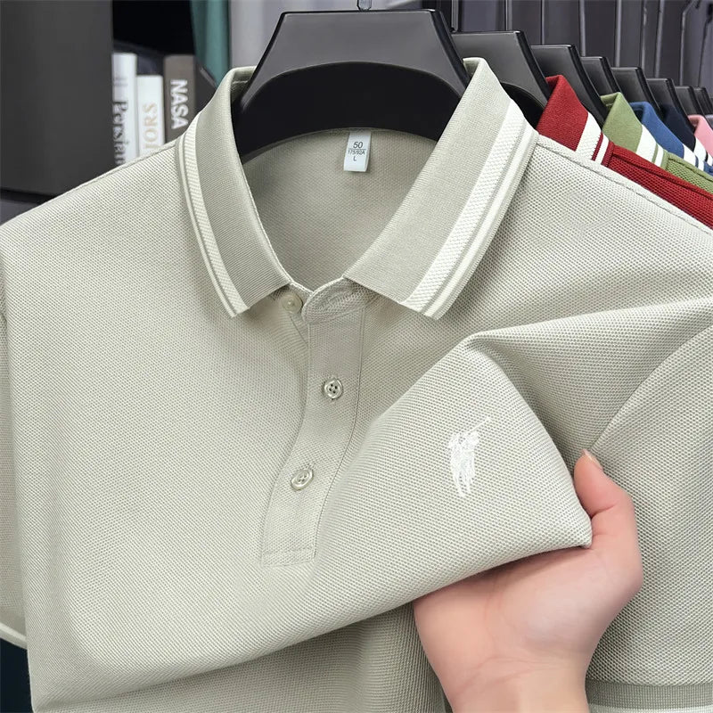 Men's Premium Cotton Polo Shirt | Embroidered Classic Fit