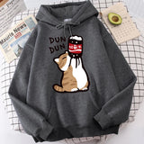 Cartoon Cat "Salary Increase" Hoodie