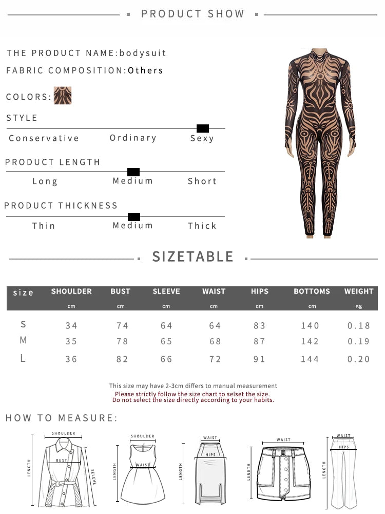 Urban Print Turtleneck Bodysuit