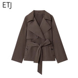 British Style Belted Trench Coat