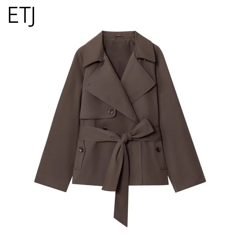 British Style Belted Trench Coat
