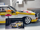 3887PCS Technical MOC 1:8 Racing Sport Retro Rally Car Building Blocks Classic Sportscar Model DIY Toys for Kid Adult Boys Gift