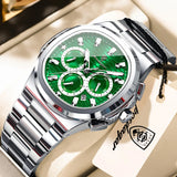 POEDAGAR Top High Quality Man Watch Luminous Waterproof Stainless Steel Men Clock Date Chronograph Quartz Business Men's Watches