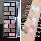 Qianyan Cheeryep 16 Color Eyeshadow Palette Glitter Chamelon Matte Pearlescent Flash Plate Cowherd Sequins